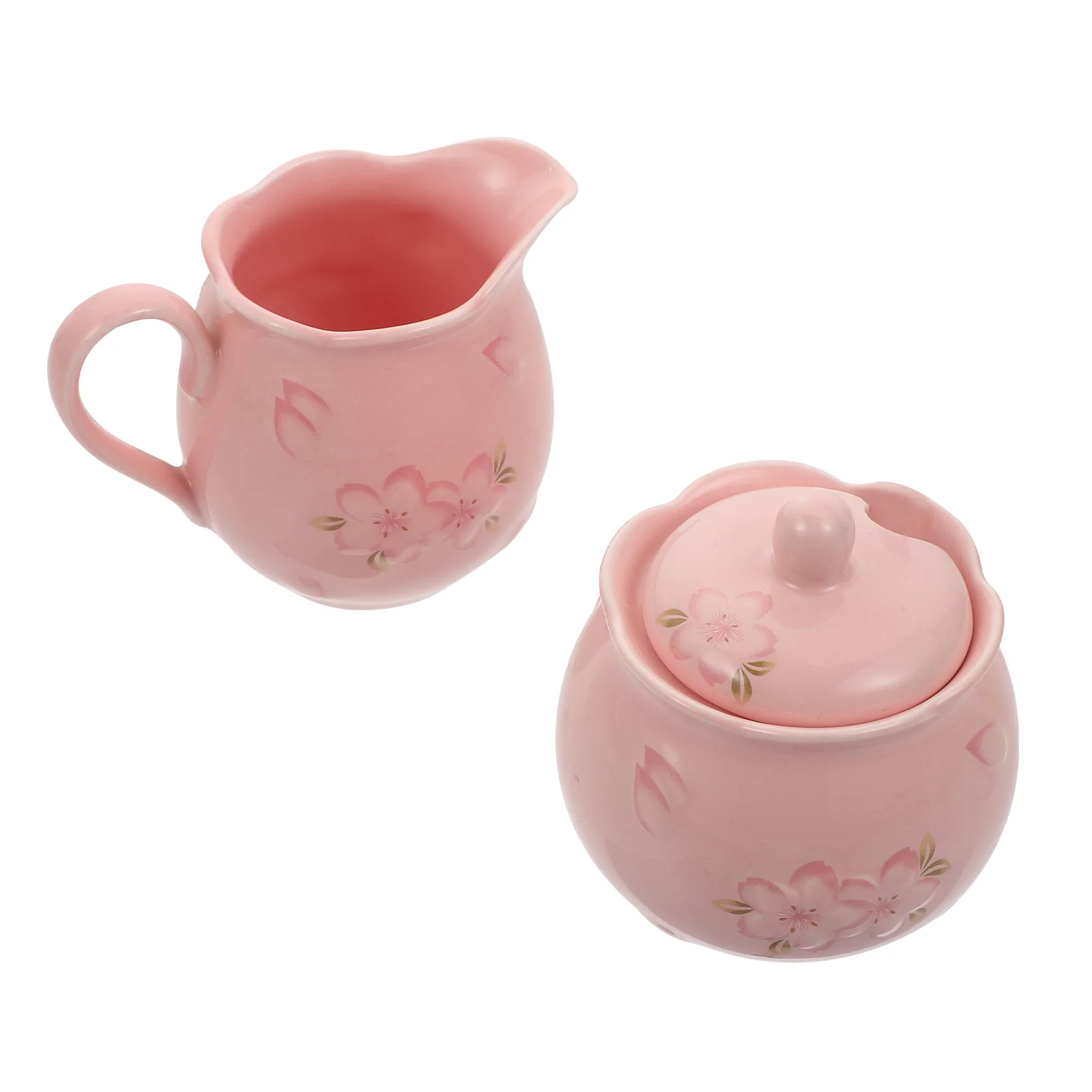 

1 Set Ceramic Embossed Kettle Exquisite Sugar Pot with Lid Coffee Holder