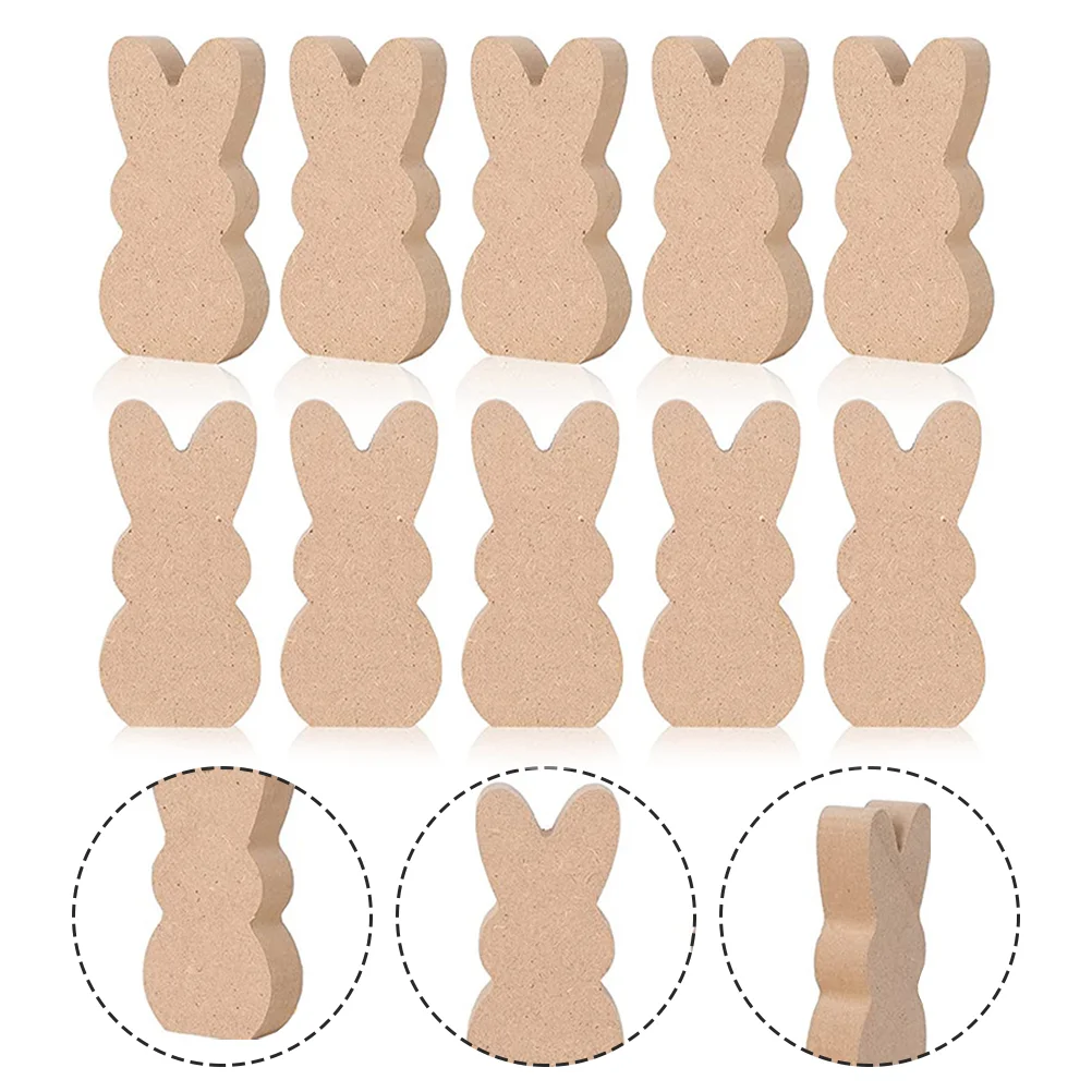 

Easter Bunny Wood Wooden Cutouts Table Sign Unfinished Signs Rabbit Cutout Decoration Decorations Ornament Figurine Decor Slice