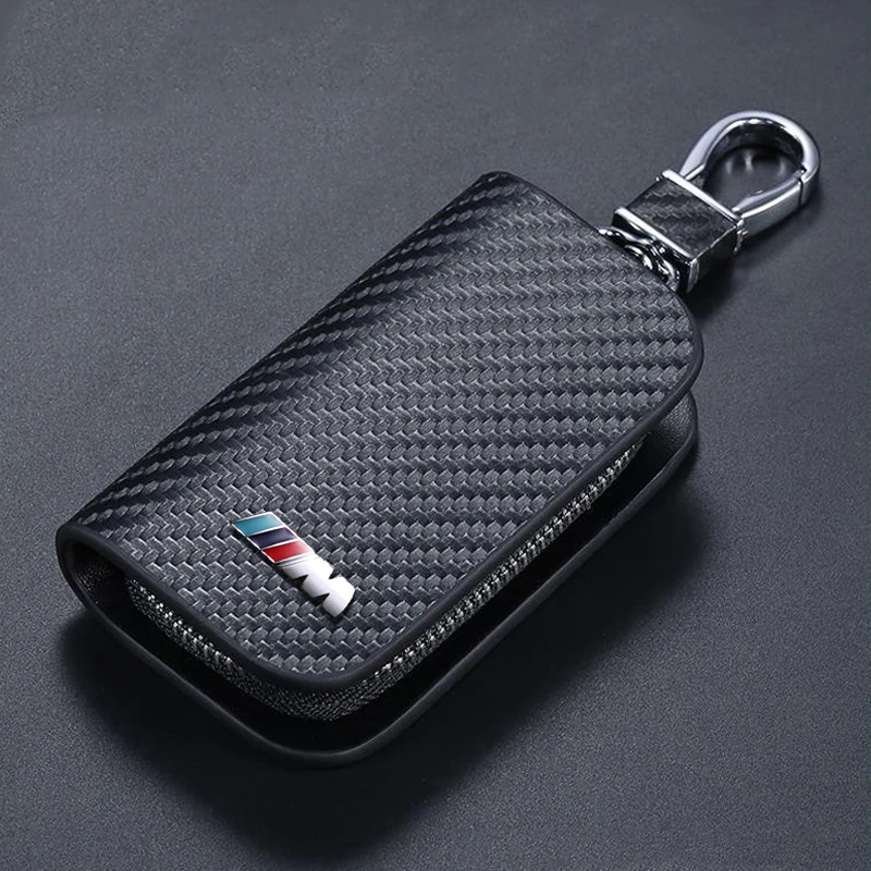 

100% New Leather Car Key Protection Cover For BMW M Tech M Sport 1 3 5 E36 E37 E46 E39 E53 E60 E90 X5 Car Accessories