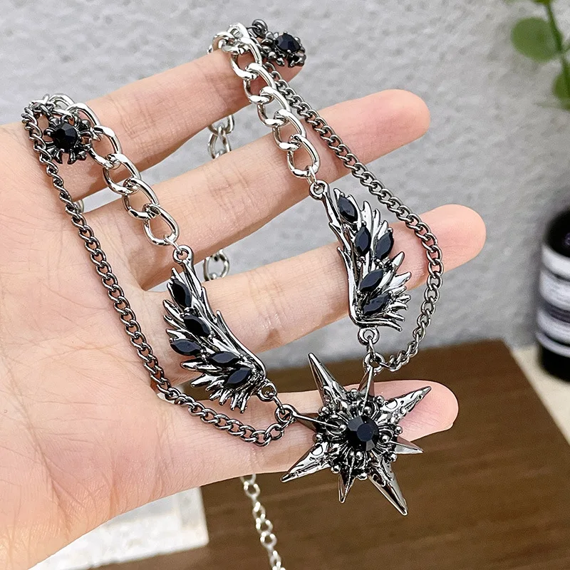 Колье Y2K с стильной подвеской Модные женские аксессуары