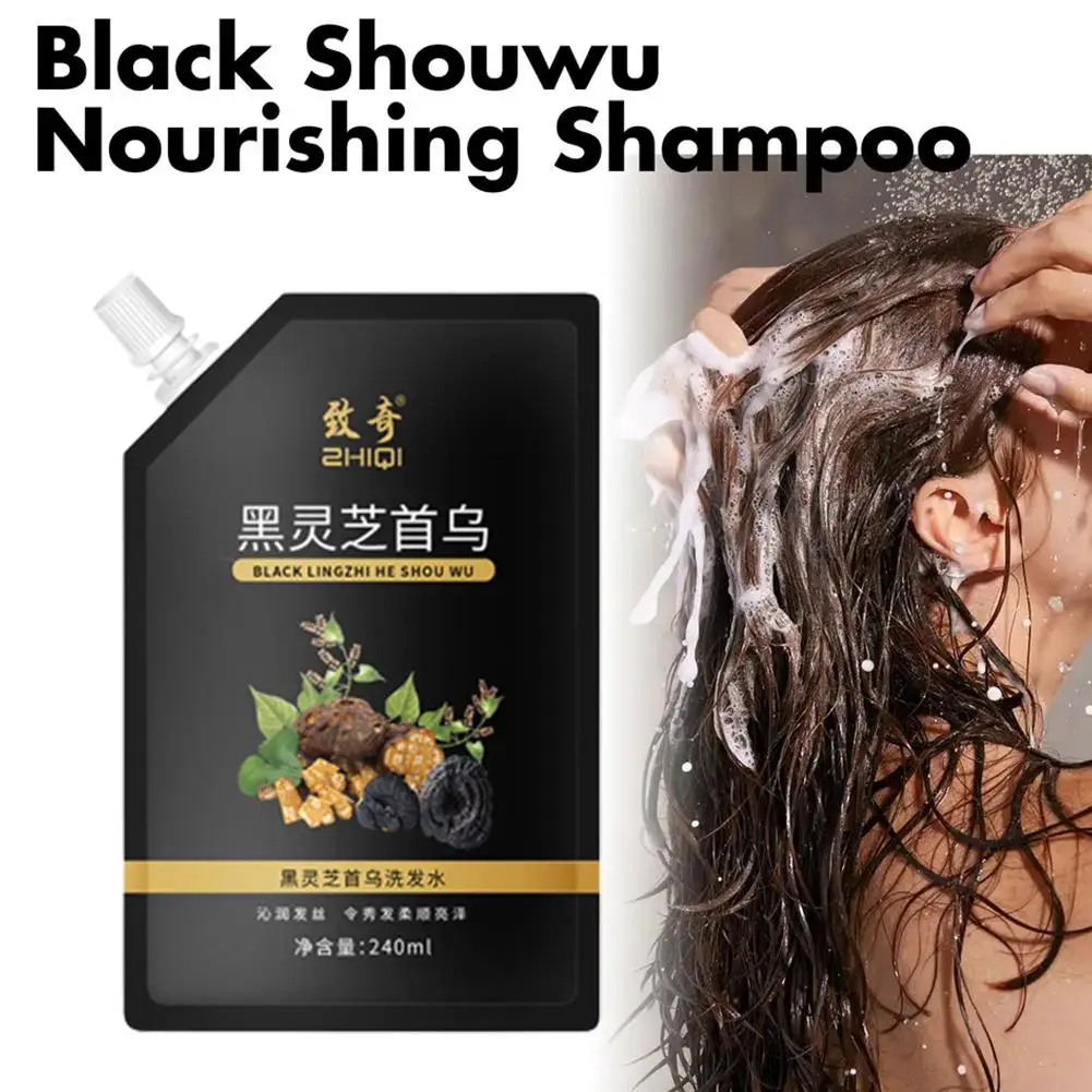 

Шампунь Polygonum Multiflorum от белого до черного цвета, восстанавливающий шампунь против выпадения волос, 240 мл, поврежденный питательный черный Shouwu Anti-Ha R0L8