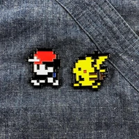 pokemon anime brooch pikachu cartoon cute badge pikachu anime figures badges accessories lapel pin brooch unisex christmas gifts