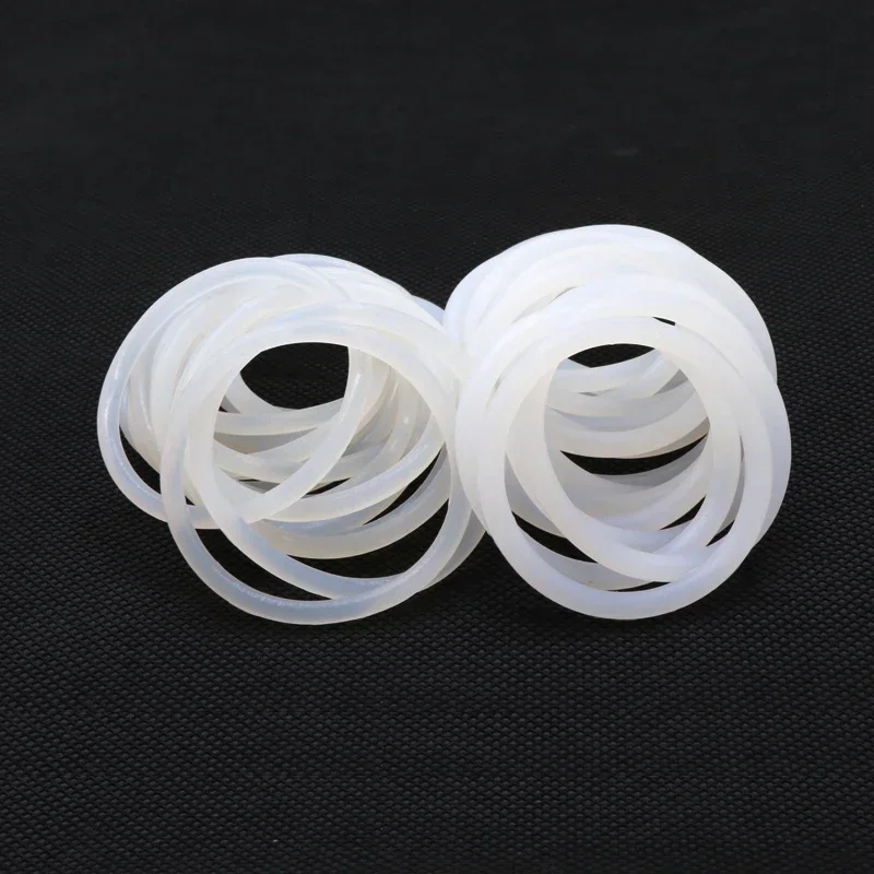 Белая пищевая силиконовая уплотнительная прокладка CS 3 мм наружный диаметр 10 ~ 100