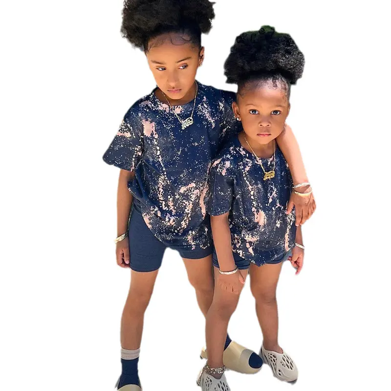 

Summer Kids Boys Girls Clothes Set Short Sleeve T-shirt Tops+Shorts Pants Children's Baby Girls Unisex Clothing