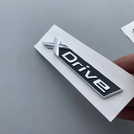 1 новые хромированные черные накладки на крыло с надписями XDrive для BMW 3 4 5 6 7 серии X1