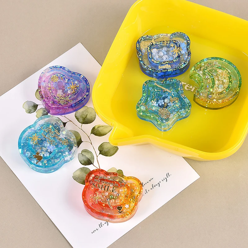 

Силиконовые формы «сделай сам», двухслойная форма в виде звезды, звезды, луны, зыбучего песка, для украшения стола