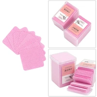 200pcs lint free paper cotton wipes eyelash extension glue remover pads lashes grafting cleaning glue mouth wipe makeup tool
