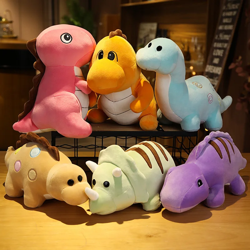 

Cartoon Simulation Dinosaur Plush Toy Tyrannosaurus Rex Stuffed Soft Triceratops Spinosaurus Cute Doll Toys for Kids Boys Gift