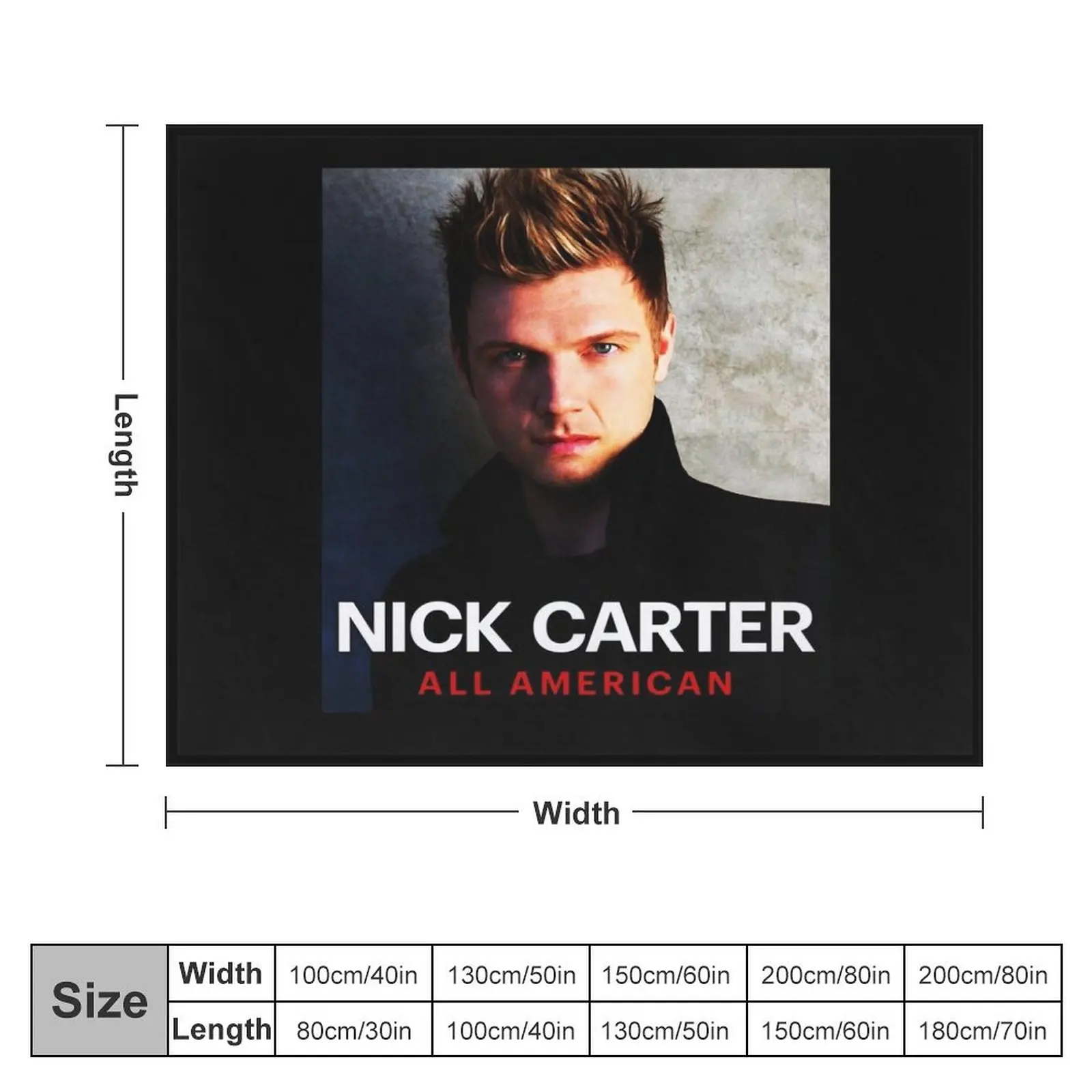 Специальный певец человек кантри Ник Картер ракушки трендовый продавец одеяло