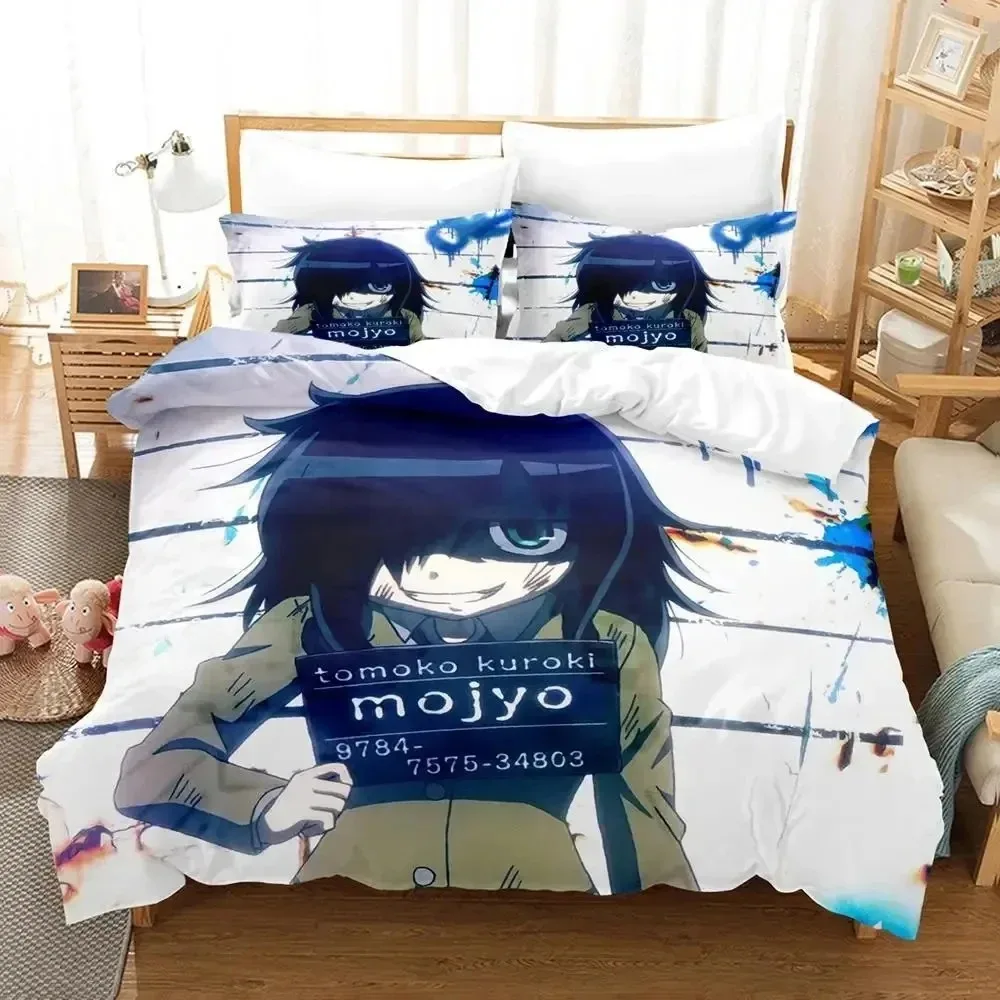 Anime Tomoko Kuroki WataMote Bedding Set Duvet Cover Bed Quilt Pillowcase Comforter king Queen Size Boys Adult