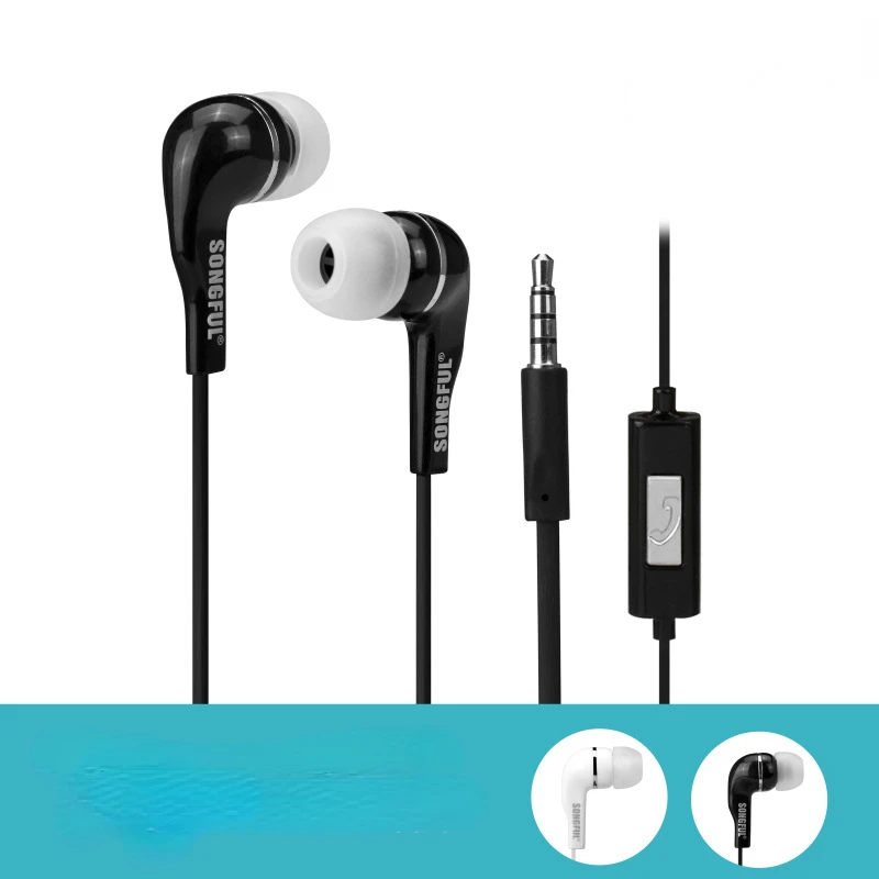 

2022 Earbuds Headphones 3.5mm Wired Earphones Bass Stereo with Mic Stereo Headset for IPhone Samsung Xiaomi Huawei PC