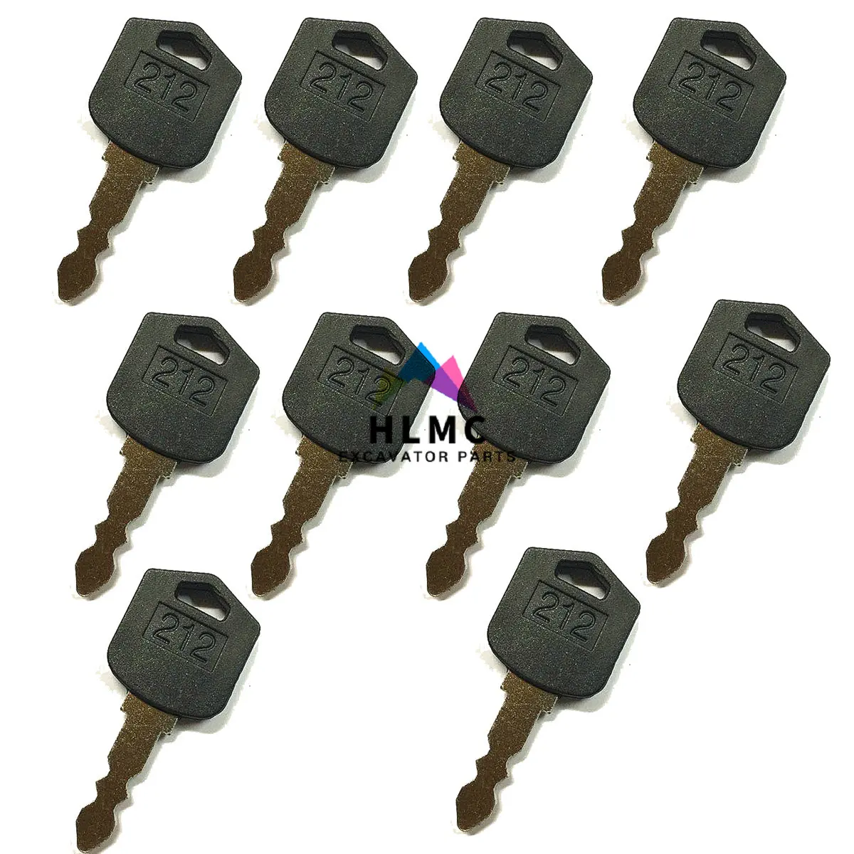 10PCS Aftermarket Heavy Equipment 212 key D554212 Ignition Key for Doosan Forklift