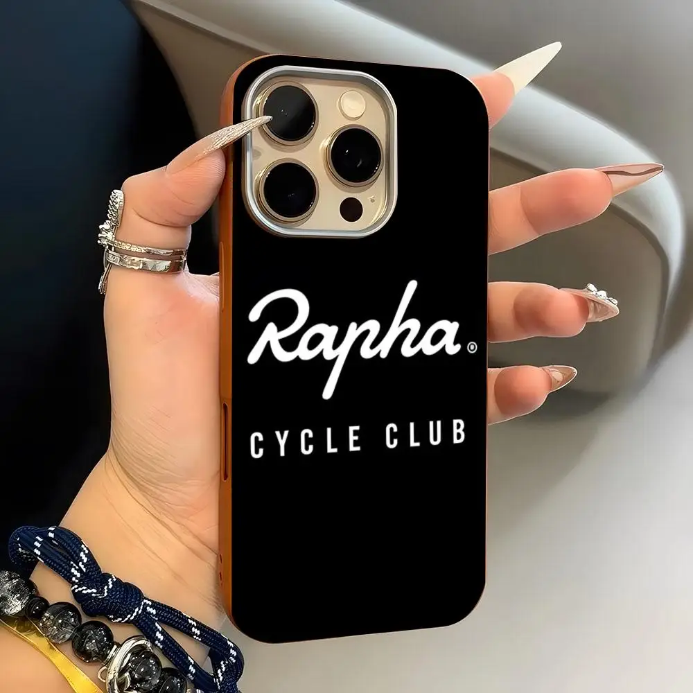 Фото Чехол для телефона Rapha Road Bicycle Racing, матовый, из поликарбоната, для iPhone 17 Air 11 12 13 14 15 16 Pro Max Plus, оранжевый цвет №1