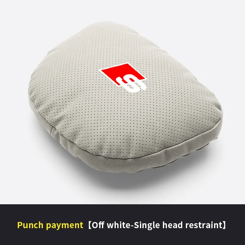 

2025 Горячий Audi S Line S3 S4 S5 S6 S7 S8 SQ5 SQ7 RS3 RS4 RS5 RS6 RS7 Замшевый автомобильный подголовник для шеи Поддержка сиденья Поясничная подушка Мягкая шея