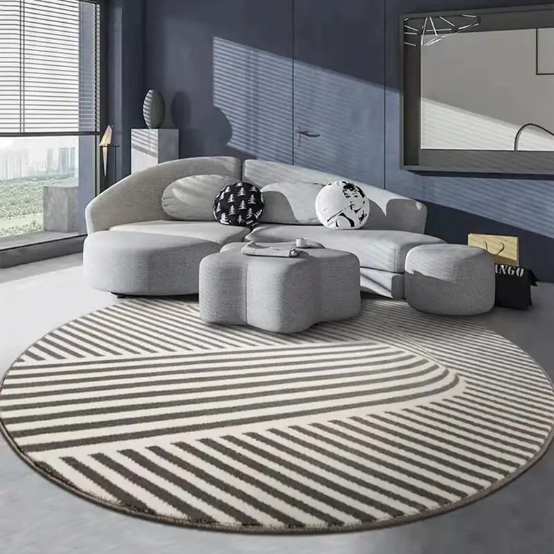 

Round Carpet for Living Room Luxury Bedroom Bedside Blanket Non-slip Bath Mat Thickened Carpet for Children Lounge Rug Wool Rug