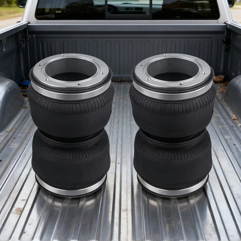 2 шт. 2S120P01 Универсальный пневматический амортизатор с пневматической подвеской (1 комплект/2 шт.) - с открытым фланцем для легковых автомобилей, грузовиков и пикапов