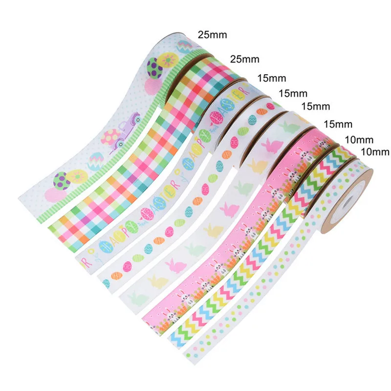Лента с принтом в виде пасхальных яиц 10 ярдов | Дом и сад