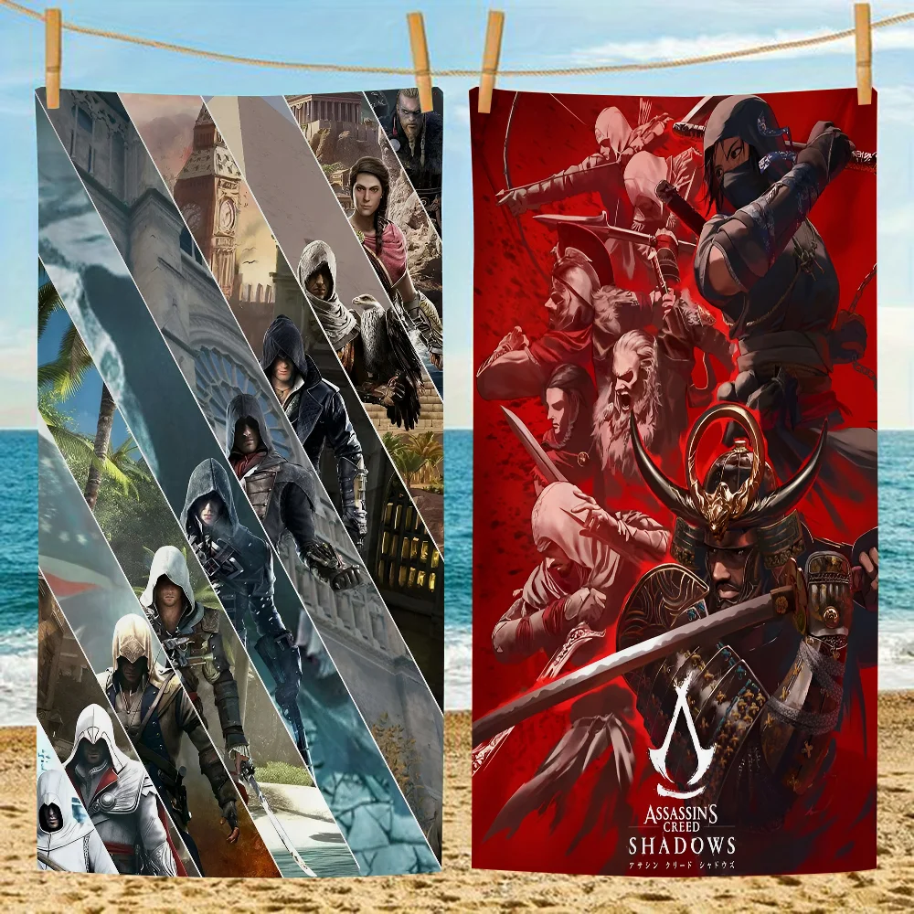 1 шт. банное полотенце Game Assassin S Creed мягкое водопоглощающее дышащее из микрофибры