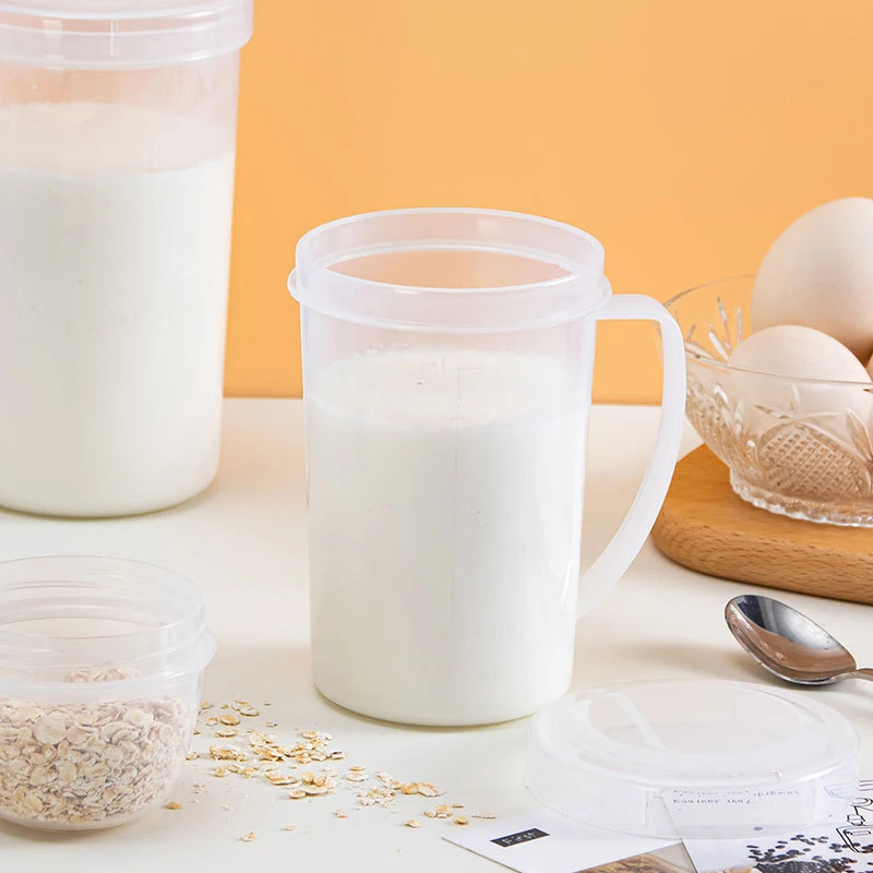 Чашка для молока с крышкой чашка ручкой йогурта завтрака горячего кофе
