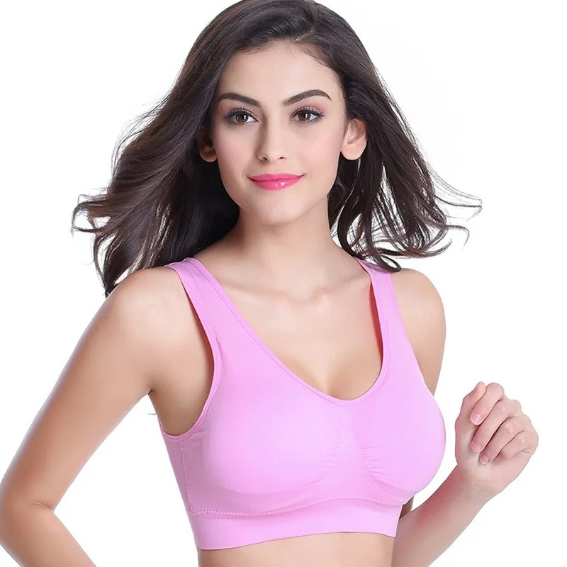 

Women Yoga Underwear Padded Crop Tops Underwear Gym Top Yoga Sport Bra Breathable Fitness Running Vest Yoga Bras Sports Type