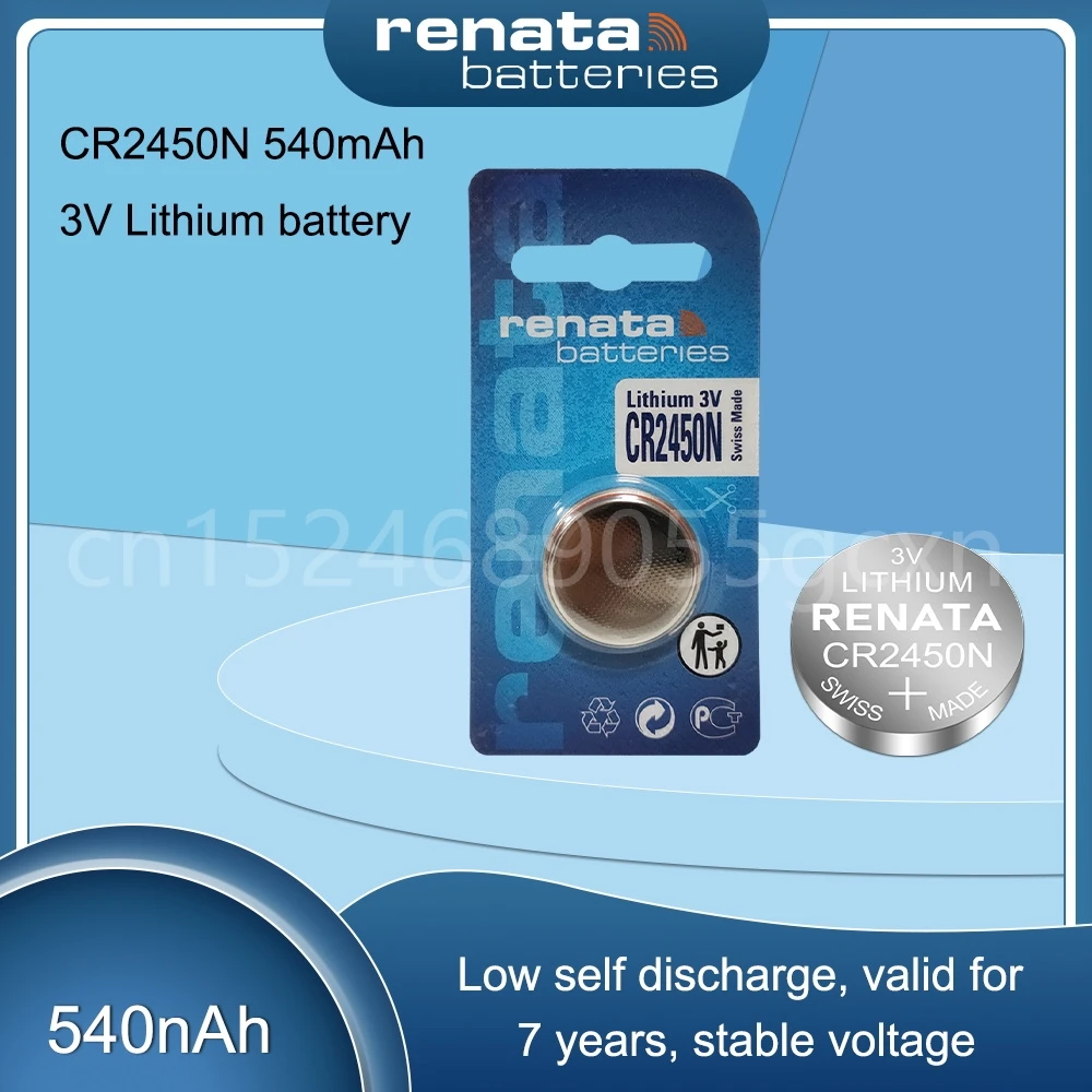 

RENATA CR2450 CR 2450 3V Lithium Batteries Button Coin Cell for Toy Watch Clock Hearing Aids Scale KCR2450 LM2450 5029LC