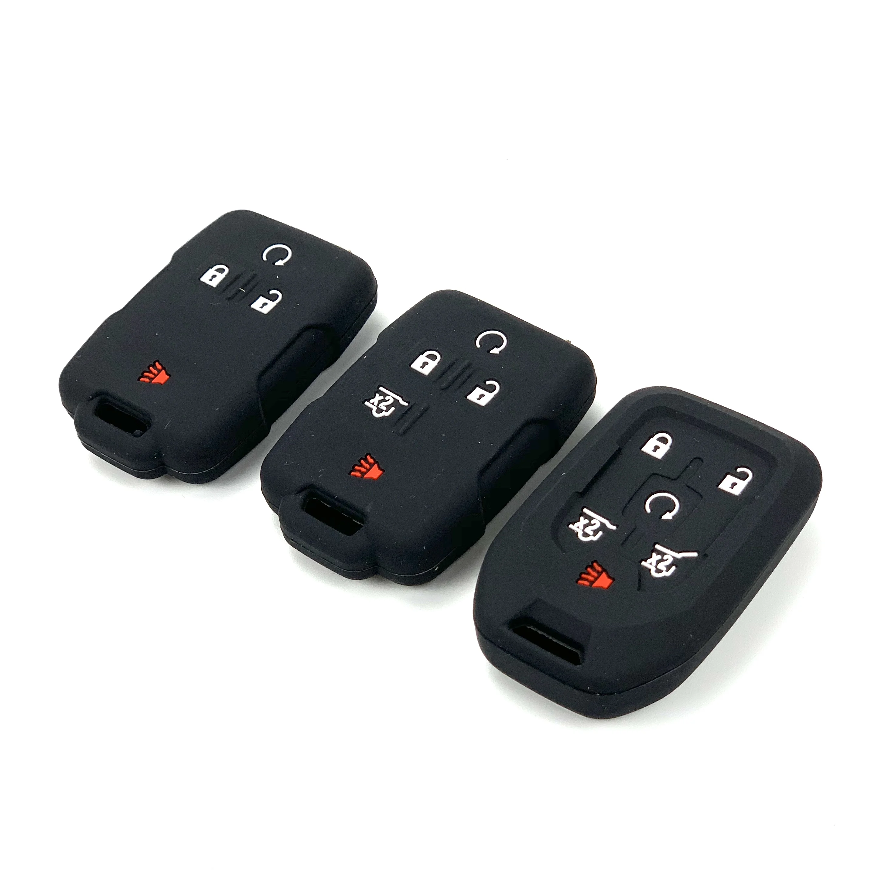 

Silicone Smart Remote Car Key Chain Cover Case for 2014 2015 2016 Chevrolet GMC Sierra Colorado Silverado 1500 2500 3500