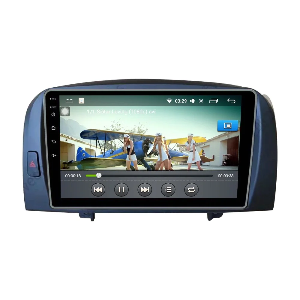 

Автомобильный видеомагнитола AuCAR, 9 дюймов, Android 10, GPS-навигация, автомобильный стереопроигрыватель с сенсорным экраном для Hyundai Sonata 2004-2009