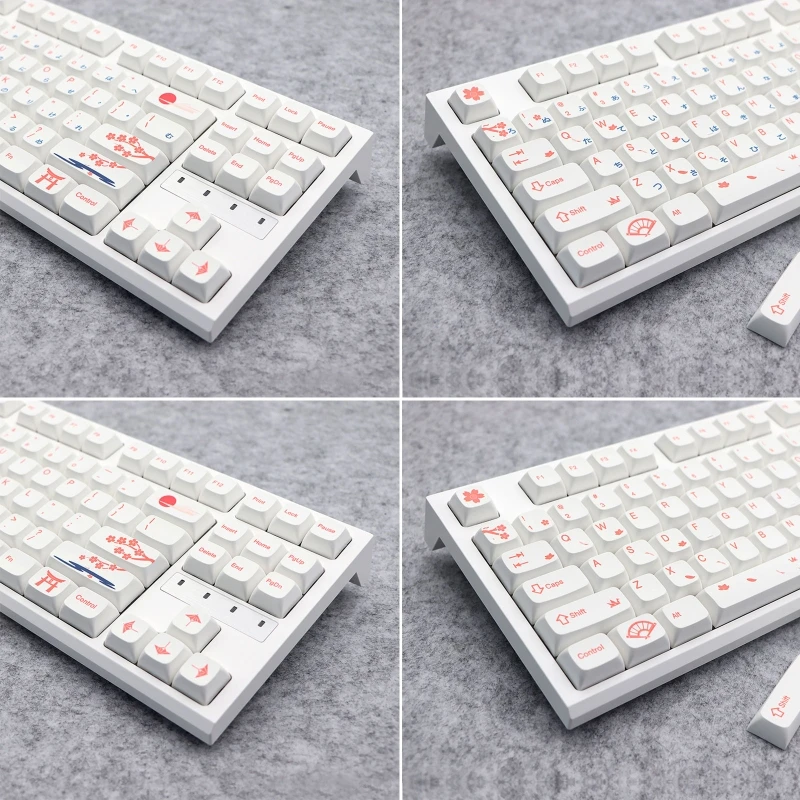 130 шт. колпачки для клавиш Cherry Blossom XDA PBT механические клавиатуры с красителем K
