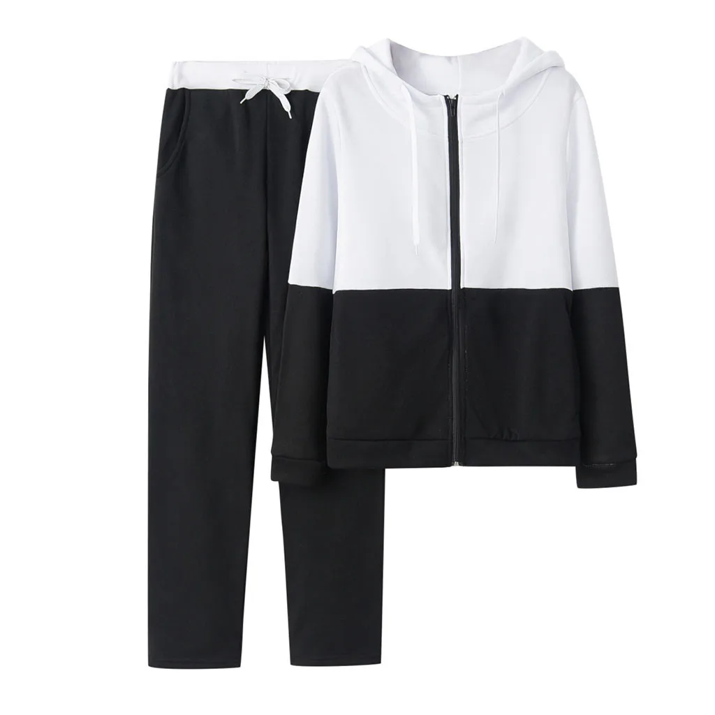 

Women Solid Color Hooded Sweatshirt And Pant Tracksuit Sport Suit костюм женский Ropa De Mujer Conjuntos Curtos 신상투피스 Y2k Cloth