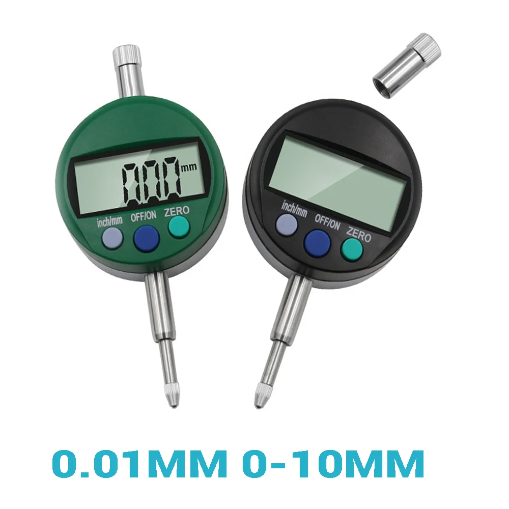 

0.01MM Digital Dial Indicator 0-10MM LCD Electronic Micrometer Digital Indicator Inch/Metric Digital Probe Dial Test Gauge