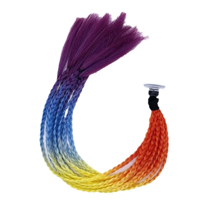 Косички для шлема модные косички хвост с присоской мотоцикла съемные аксессуары