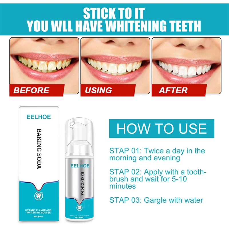 

Foam Toothpaste Mousse Foam Deep Cleansing Whitening Freshen Breath Whiten Teeth Dissolve Tooth Stains And Clean Toot Push Type