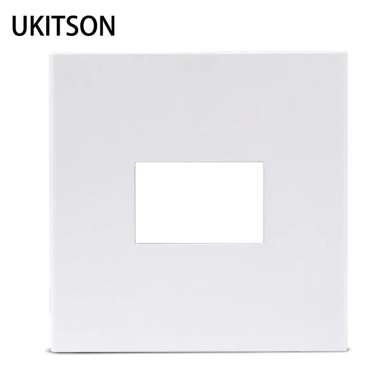 

White Color Empty Wall Outlet Suit For 1 Slot Socket 23x36mm Blank Wall Panel
