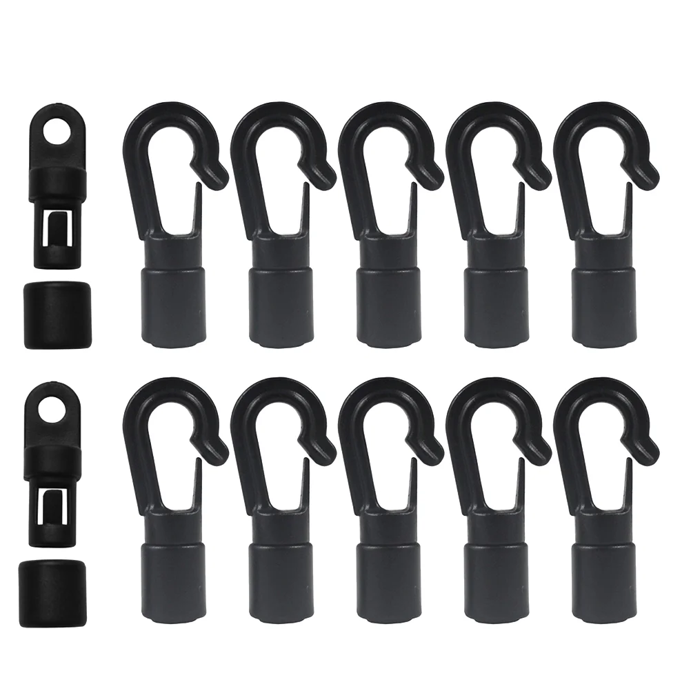 

Cord Bungee Cords Elastichooks Rope Terminal Kayak Inch End Boat4 Small Kit Hook