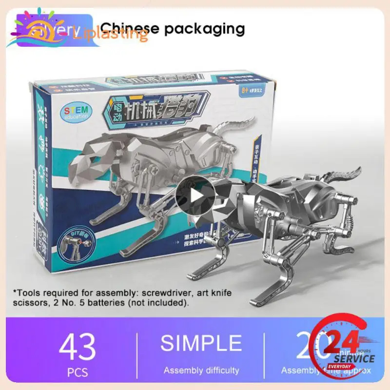 

Technology Electric Robot Mechanical Panther Under The Age Of 14 Amusing Juvenile Science And Education Toys Birthday Gift Diy
