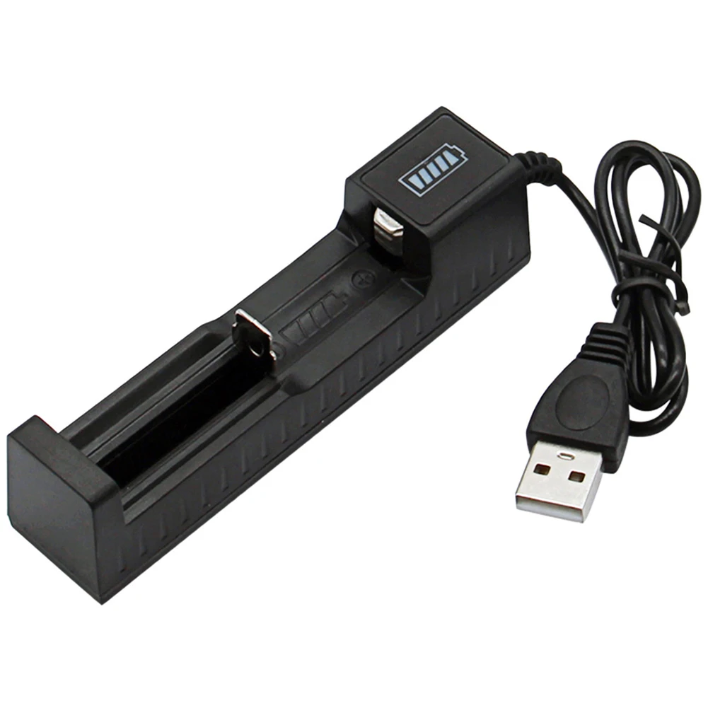 

1PC USB 1-Slot Lithium-ion Lithium Battery Smart Charger For 10440 14500 3.7V-4.2V For Li-ion Rechargeable Battery