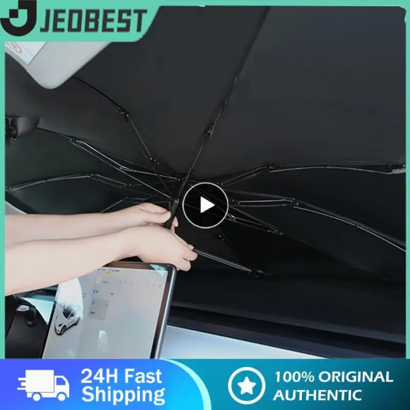 

For Tesla Model 3/y/x/s Series Dedicated Heat Insulation Car Windshield Sunshade Umbrella Durable Sun Visor Sun Protection