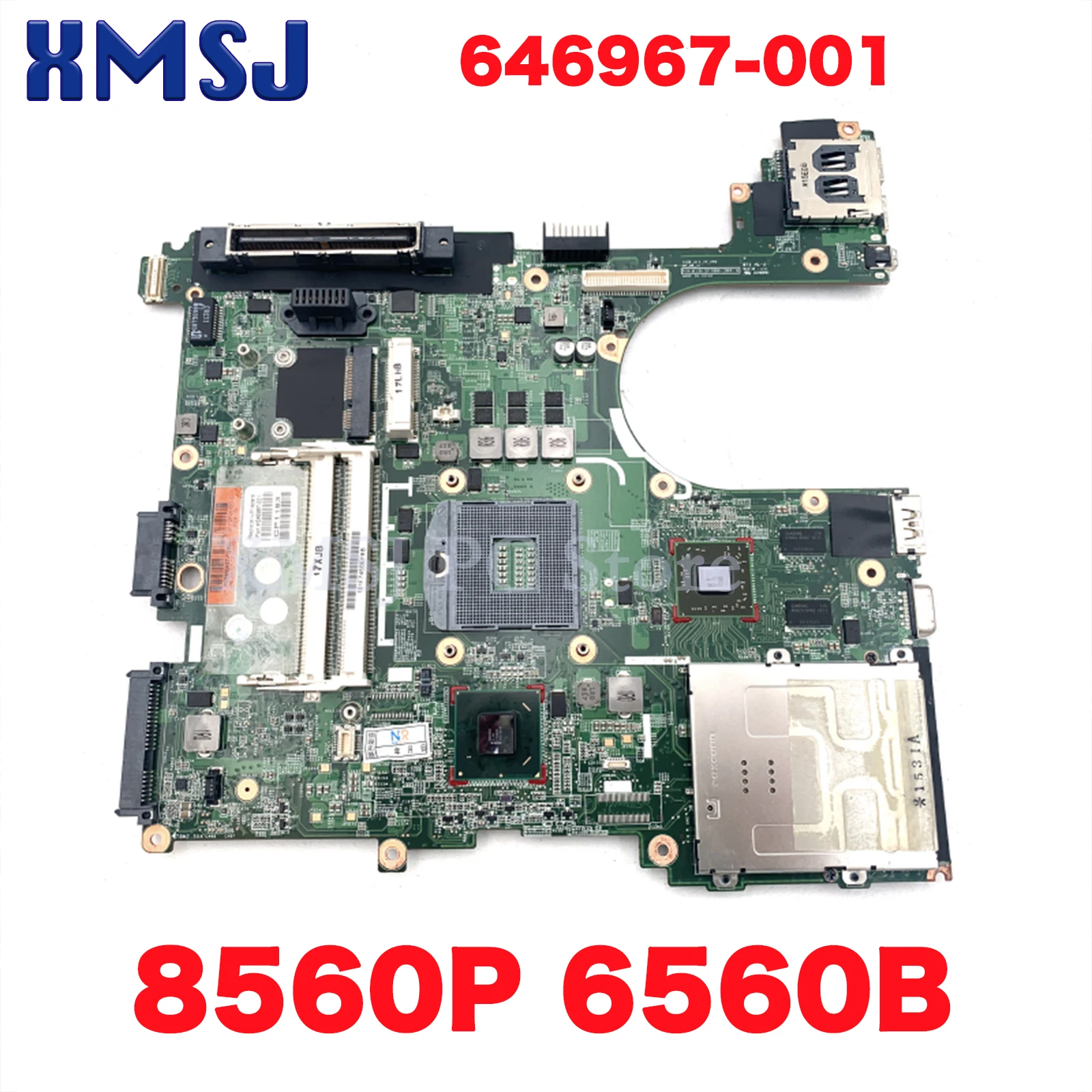 

XMSJ 646967-001 Laptop Motherboard For HP EliteBook 8560P 6560B Mainboard QM67 DDR3 HD 6470M Full Test