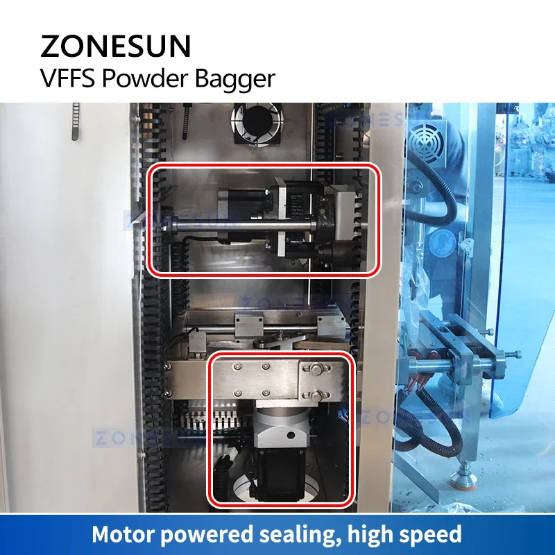 Упаковочная машина ZONESUN VFFS оборудование для наполнения порошков шнековый