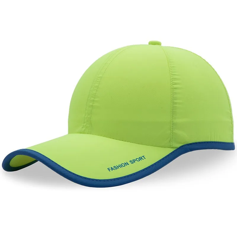 Trend Quick Dry Baseball Cap 2023 Spring Summer Beach Sun Hat Mesh Sports Running Fishing Hat Snapback Men Women Cycling Cap