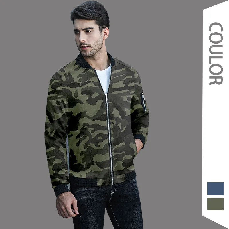 

Camo Men's Fashion Casual Autumn Jacket