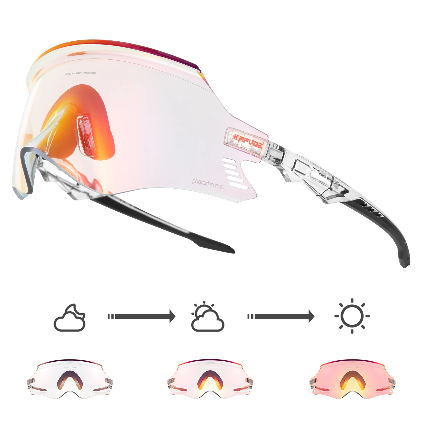 

Photochromic cycling Sunglasses bike outdoor sport bicycle cycling Glasses Mens Womens Fishing Sunglasses Adult Camping Vacation