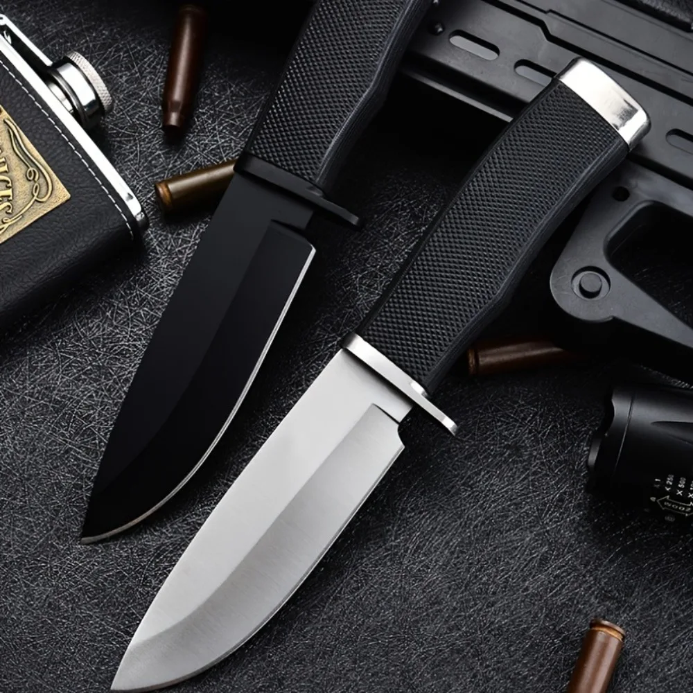 

Охотничий нож BK Vanguard с фиксированным лезвием и резиновой ручкой с ремнем, ножи для самообороны и выживания, тактические инструменты для повседневного использования