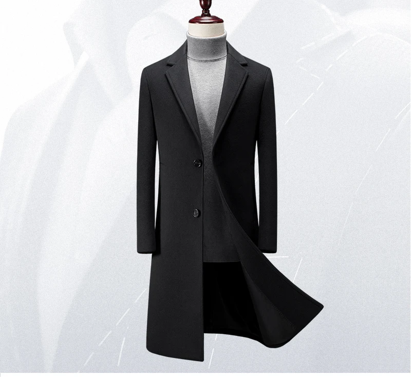 Осень-зима 2022 Мужская Новая деловая повседневная шерстяная куртка мужская