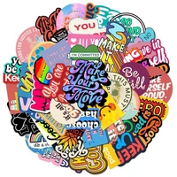 103050pcs colorful inspirational english slogan stickers kids toys diy vsco graffiti luggage laptop ipad stickers wholesale