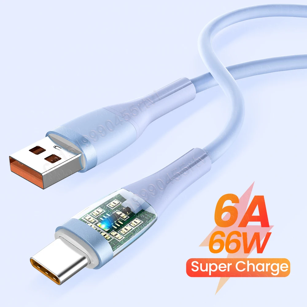 

Кабель USB Type-C с поддержкой быстрой зарядки, 6 А, 66 Вт