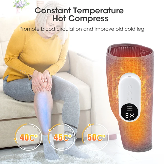 3 Mode Air Compression Leg Massager with Heat Wireless Electric Leg Calf Massager Airbag Vibration Muscle Fitness Pain Relief 3