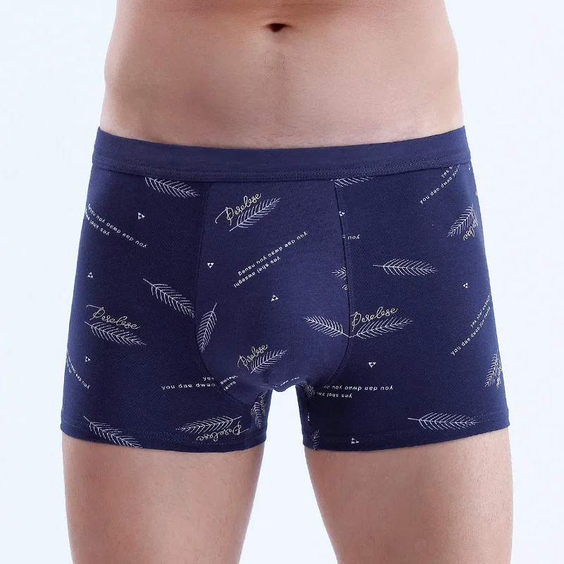 

3PCS Cotton Boxers Printed Cotton Men's Underwear Cotton Boxer Pants Cotton Men Underwear