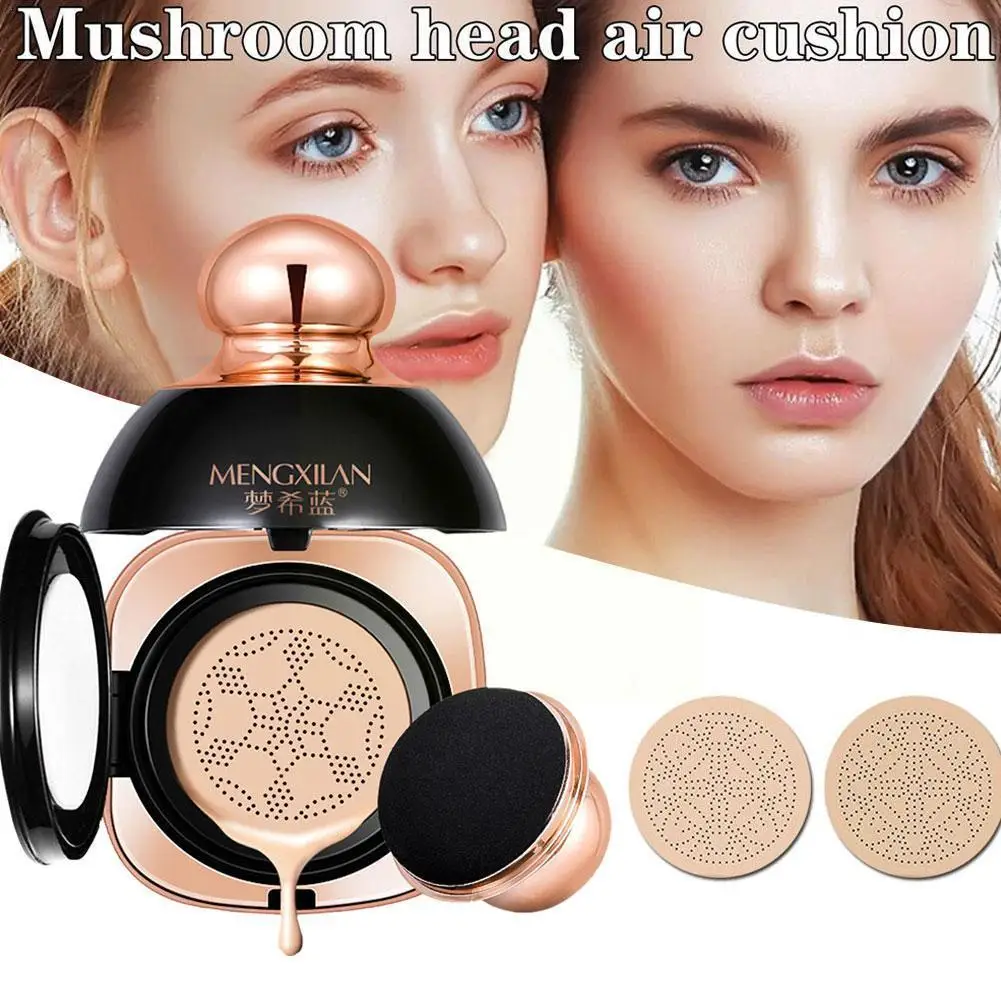 

Air Cushion Foundation Mushroom Head Concealer Brighten High Base Cosmetics Tone Professional Face Makeup Korean Female Qua Q2Q2