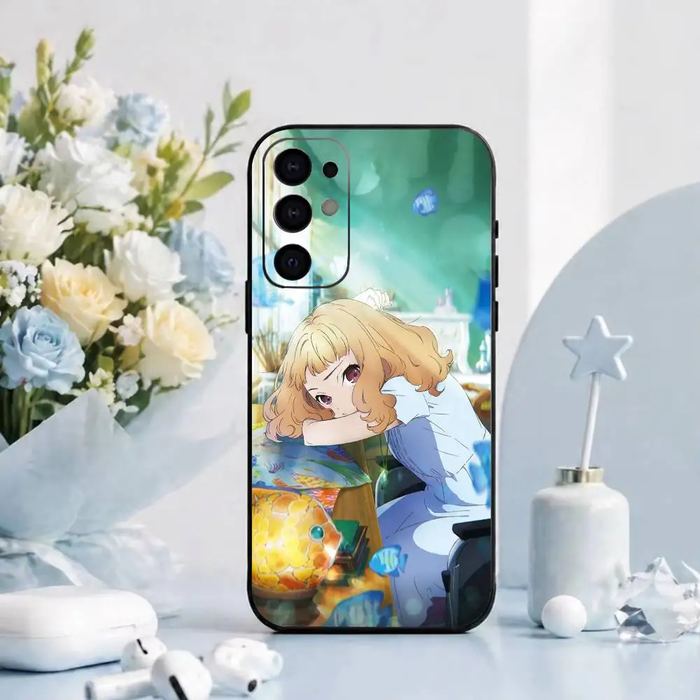 Фото Аниме «Джей-Джози, тигр и рыба» Мягкий силиконовый чехол для Samsung S26, S24, S21, S22, S23, S30, Ultra, Plus, FE, Lite - черный №4
